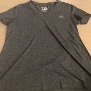 Grey adidas climalite v neck